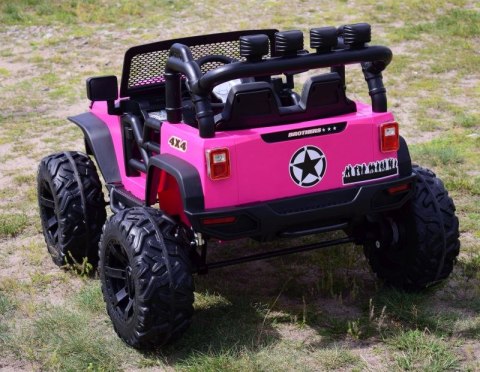 JEEP NA AKUMULATOR BROTHERS , WSPOMAGANIE KIEROWNICY, MIĘKKIE KOŁA, MIĘKKIE SIEDZENIE 24V - 400W/JEEP-JC-666