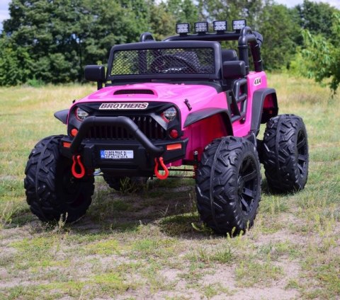 JEEP NA AKUMULATOR BROTHERS , WSPOMAGANIE KIEROWNICY, MIĘKKIE KOŁA, MIĘKKIE SIEDZENIE 24V - 400W/JEEP-JC-666