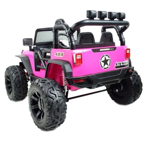 JEEP NA AKUMULATOR BROTHERS , WSPOMAGANIE KIEROWNICY, MIĘKKIE KOŁA, MIĘKKIE SIEDZENIE 24V - 400W/JEEP-JC-666