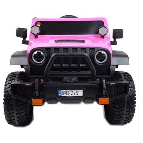 OLBRZYMI JEEP NA AKUMULATOR SPEED, SUPER RÓŻ, MIĘKKIE KOŁA, SIEDZENIE, APLIKACJA/DLS-X15A