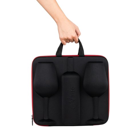 Etui na wino i 2 kieliszki xxl podróżne Who cares