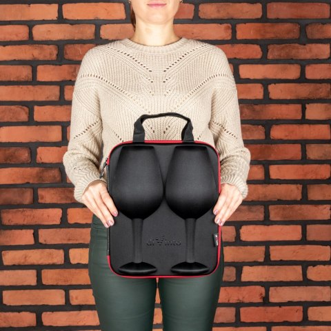 Etui z kieliszkami diVinto Who cares do wina XXL