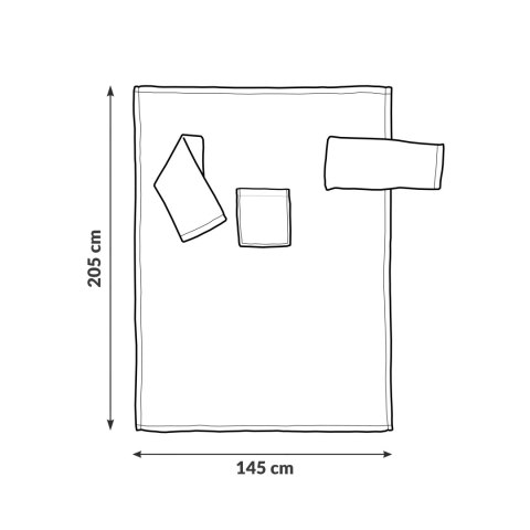 Kocyko - Szlafrok Biały ciepły koc z rękawami