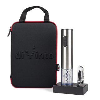 Elektryczny korkociąg Silver Twister Deluxe - na prezent - eleganckie etui