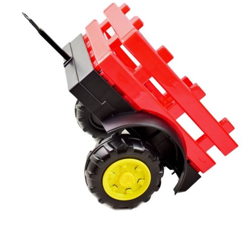 WIELKI TRAKTOR HALLO BABY Z PRZYCZEPĄ, PILOT, APLIKACJA/T990