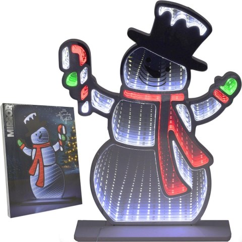 DEKORACJA LUSTRZANA Z DIODAMI LED EFEKT INFINITY MIRROR BAŁWAN