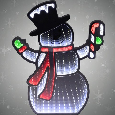 DEKORACJA LUSTRZANA Z DIODAMI LED EFEKT INFINITY MIRROR BAŁWAN