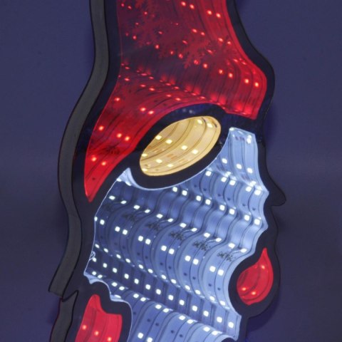 DEKORACJA LUSTRZANA Z DIODAMI LED EFEKT INFINITY MIRROR KRASNAL