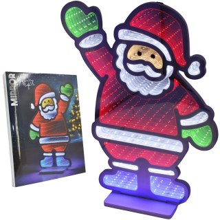 DEKORACJA LUSTRZANA Z DIODAMI LED EFEKT INFINITY MIRROR MIKOŁAJ