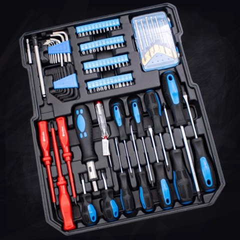 Zestaw Narzędzi Warsztatowych 1200 Elementów Walizka Klucze Bity Nasadki