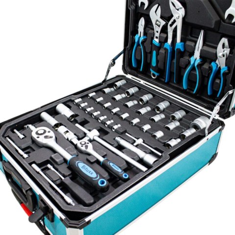 Zestaw narzędzi 1200 el walizka na kółkach crv grzechotki klucze