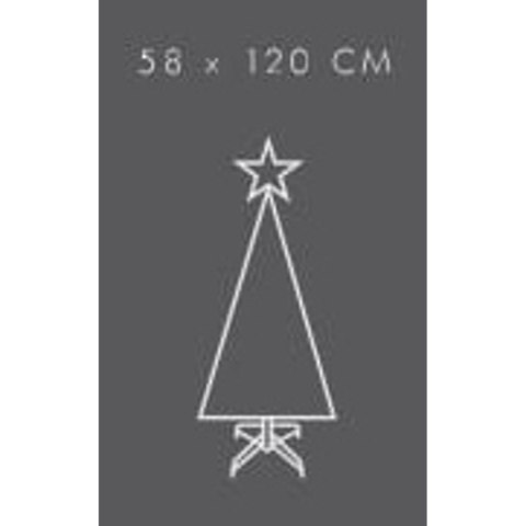 CHOINKA DEKORACYJNA ŚWIATŁOWODOWA MULTIKOLOR 120CM