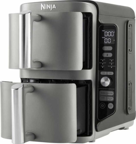 Frytownica powietrzna NINJA Double Stack XL | SL400EU | Moc 2470 W | Pojemność 9,5 l | Czarny/Szary