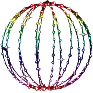 KULA DEKORACYJNA WISZĄCA 224LED RGB 50CM