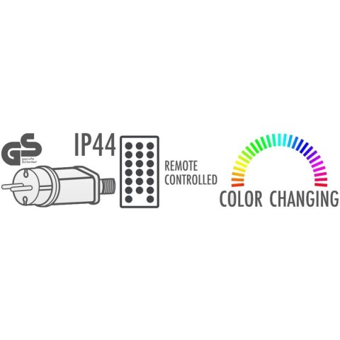 KULA DEKORACYJNA WISZĄCA 224LED RGB 50CM