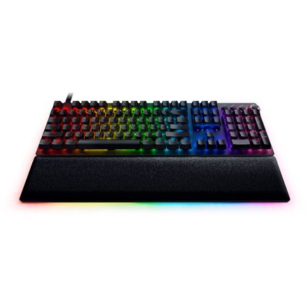 Razer | Huntsman V2 Optical Gaming Keyboard | Klawiatura dla graczy | Podświetlenie LED RGB | US | Przewodowa | Czarna | Klawiat