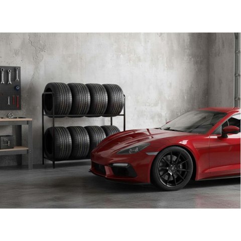 Regał stojak na opony koła metalowy półka na 8 opon Humberg HM-386