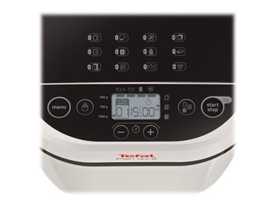 TEFAL | Wypiekacz do chleba | PF210138 | Moc 720 W | Liczba programów 12 | Wyświetlacz LCD | Biały