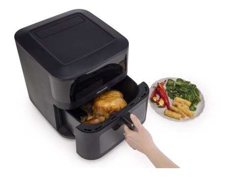 Frytkownica powietrzna Gorenje HAF2100DCD, pojemność 8 L, kolor czarny, idealna do zdrowego przygotowywania potraw