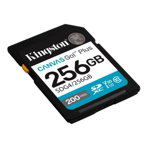 Kingston | Canvas Go! Plus | 256 GB | SD | Flash memory class Class 10, UHS-I, U3, V30