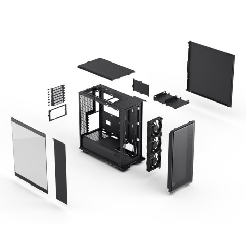 Obudowa Fractal Design Epoch ATX czarna z lekkim przyciemnieniem szkła, bez zasilacza