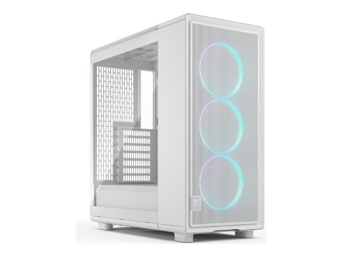 Obudowa Fractal Design Epoch w białym kolorze z przezroczystym tintem RGB, ATX, bez zasilacza, elegancki i nowoczesny design dla