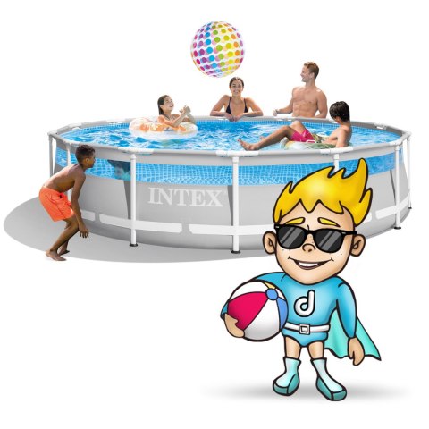 Basen ogrodowy stelażowy 427 x 107 cm 12w1 INTEX 26722