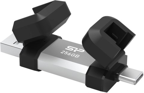 Silicon Power Dual USB Drive | Mobile C51 | 256 GB | USB Type-A i USB Type-C | Srebrny