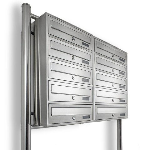 Skrzynka lokatorska 10 euro stal nierdzewna stojak zamek zewnętrzna