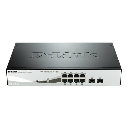 D-Link Web Smart DGS-1210-08P - switch - 8 ports - Managed - rack-mountable