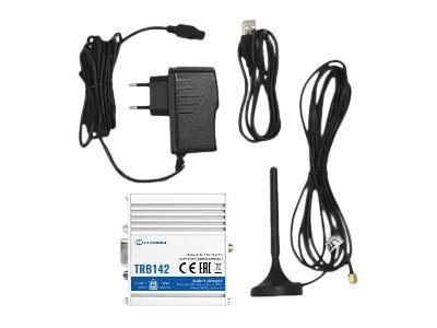 Teltonika TRB142003000 Brama, 2G/3G/4G LTE (Cat 1), wyposażona w RS232 do komunikacji szeregowej | Brama LTE | TRB142 | Brak Wi-