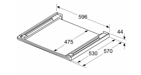 Zestaw do układania w stos Bosch z wysuwaną półką | WTZ27500