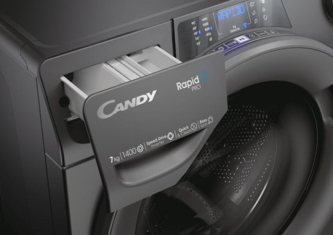 Candy | Washing Machine | RP4 476BWMRR/1-S | Energy efficiency class A | Front loading | Washing capacity 7 kg | 1400 RPM | Dept
