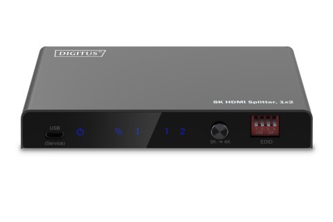 Digitus 8K HDMI Splitter, 1x2 | DS-55339 | Black