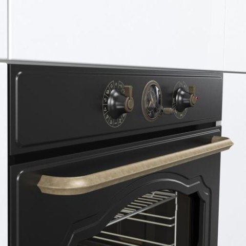 Gorenje Oven | BOS67372CLB | 77 L | Electric | AquaClean | Mechanical control | Steam function | Height 59.5 cm | Width 59.5 cm 