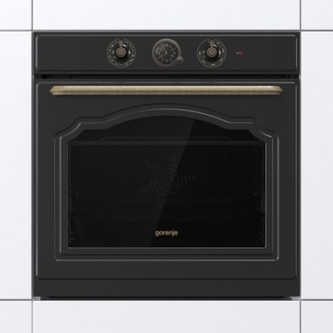 Gorenje Oven | BOS67372CLB | 77 L | Electric | AquaClean | Mechanical control | Steam function | Height 59.5 cm | Width 59.5 cm 