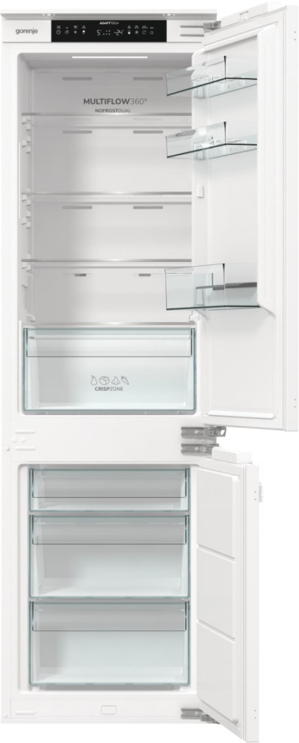 Gorenje Refrigerator | NRKI517E42 | Energy efficiency class E | Built-in | Combi | Height 177.2 cm | No Frost system | Fridge ne