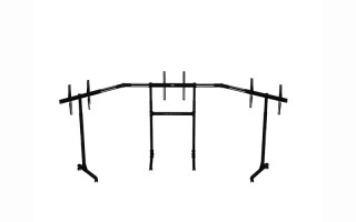 Next Level Racing | Stojak podłogowy | Wolnostojący potrójny stojak na monitor | 3 x 32-65 " | Maksymalna waga (udźwig) 70 kg | 