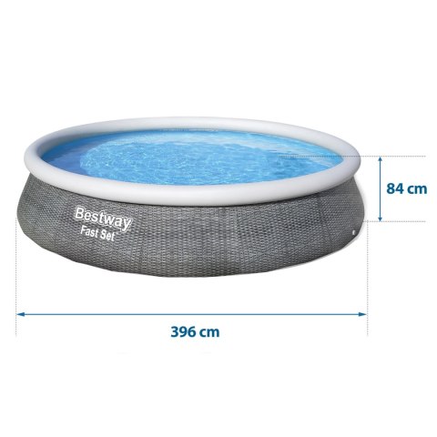 Basen ogrodowy rozporowy 396 x 84 cm 16w1 Bestway 57376 Basen ogrodowy rozporowy 396 x 84 cm 16w1 Bestway 57376