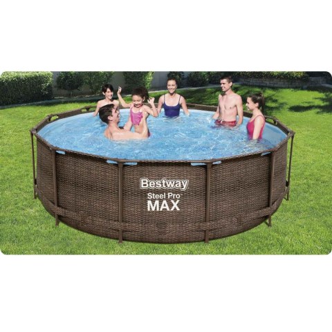 Basen ogrodowy stelażowy 366 x 100 cm 10w1 Bestway 56709 Basen ogrodowy stelażowy 366 x 100 cm 10w1 Bestway 56709