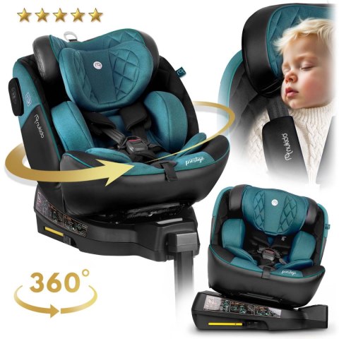 Fotelik samochodowy Nukido Prestige Line czarno-niebieski 0-36 kg ISOFIX Fotelik samochodowy Nukido Prestige Line czarno-niebieski 0-36 kg ISOFIX