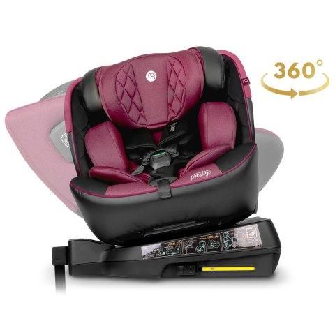 Fotelik samochodowy Nukido Prestige Line czarno-różowy 0-36 kg ISOFIX Fotelik samochodowy Nukido Prestige Line czarno-różowy 0-36 kg ISOFIX