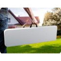 Ławka cateringowa ogrodowa składana 180 cm Plonos biała