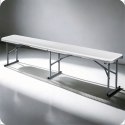 Ławka cateringowa ogrodowa składana 180 cm Plonos biała