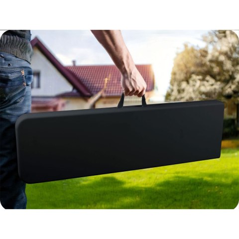 Ławka ogrodowa cateringowa składana 180 cm Plonos czarna Ławka ogrodowa cateringowa składana 180 cm Plonos czarna