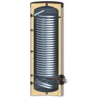Enameled Water Heater 300L with Heat Exchanger 3.3 m