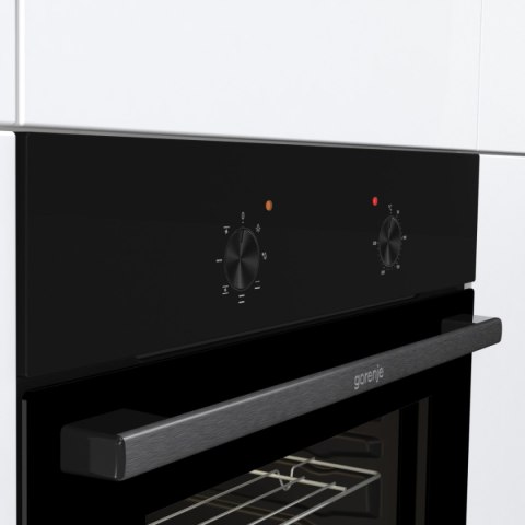 Gorenje Oven | BO6615E01B | 60 L | Electric | EnamelClean | Push pull buttons | Height 59.5 cm | Width 59.5 cm | Stainless steel