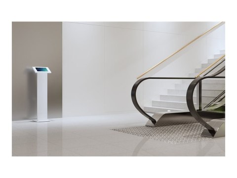 Neomounts FL15-750WH1 Tablet floor stand - lockable (incl. lock) - VESA 75x75 - bolt-down - suitable for various 9.7-11" tablets