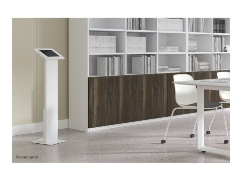Neomounts FL15-750WH1 Tablet floor stand - lockable (incl. lock) - VESA 75x75 - bolt-down - suitable for various 9.7-11" tablets