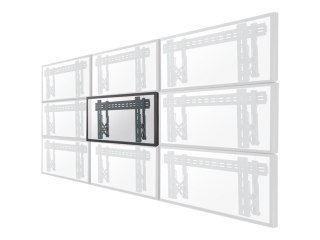 Neomounts LED-VW1000BLACK Videowall wall mount - 40-75" - max 50 kg - VESA 200x200-600x400 - d 5,6-21,5 cm - pull-out - micro ad